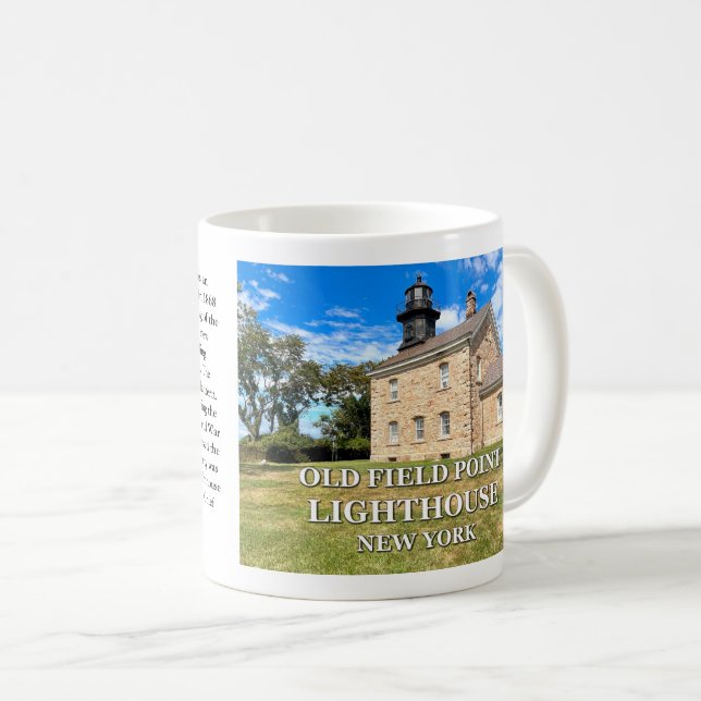 Old Field Point Lighthouse, New York Mug (Front Right)
