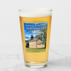 Old Field Point Lighthouse, New York Pint Glass