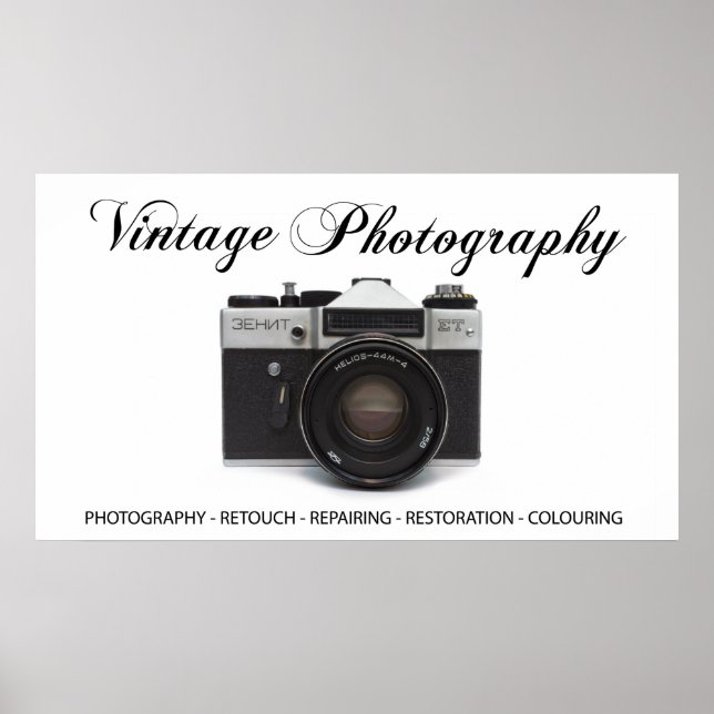 Old film camera poster (Front)