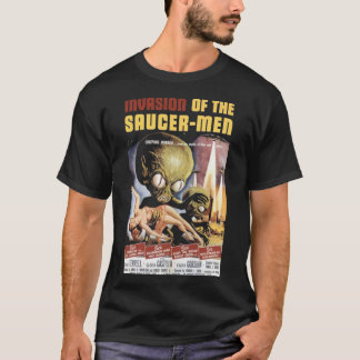 Old film poster - invasion of the saucer-men 1957  T-Shirt