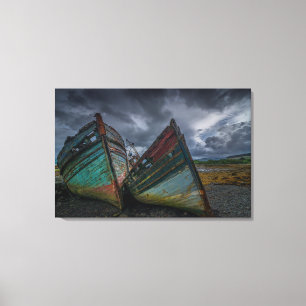 Old Fishing Boats Canvas Print