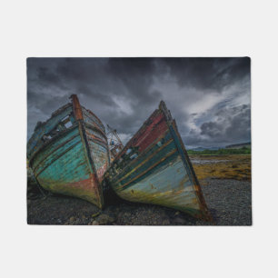 Old Fishing Boats Doormat