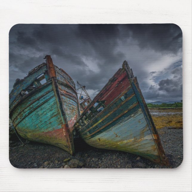 Old Fishing Boats Mouse Mat (Front)