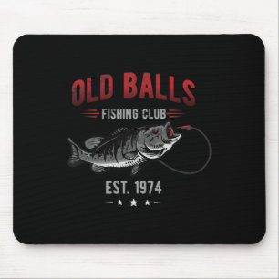 Old Fishing Club Est. 1974 Or Angler Birthday Mouse Mat