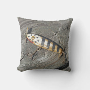 Old fishing lure at Lake Arrowhead Cushion