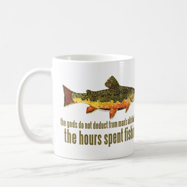 Old Fishing Saying Coffee Mug (Left)
