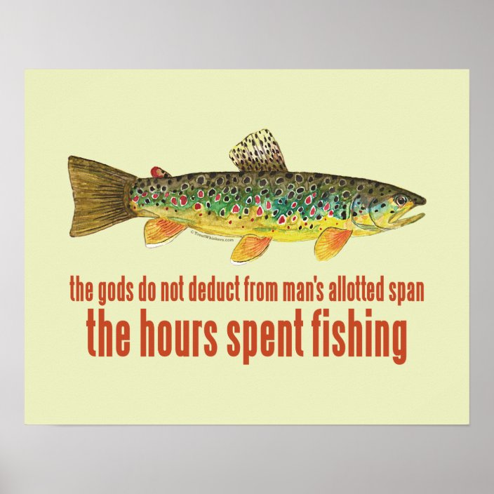 Old Fishing Saying Poster Zazzle.co.uk