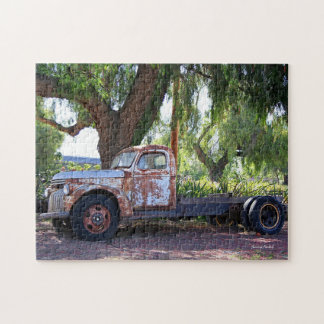 Old Flatbed Truck Under a Tree Jigsaw Puzzle