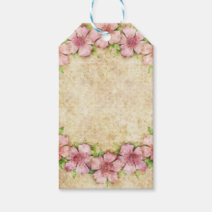 Old floral Wallpaper Gift Tags
