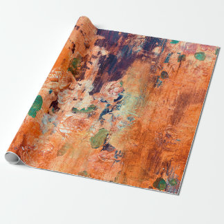 Old floral wallpaper grunge backround with vignett wrapping paper