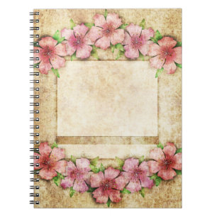 Old floral Wallpaper Notebook