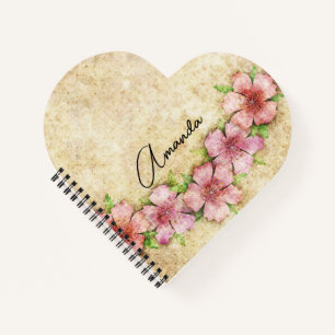 Old floral Wallpaper Notebook