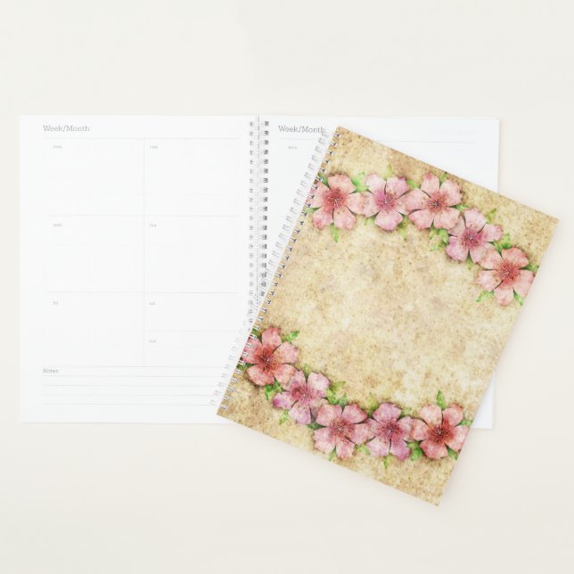 Old floral Wallpaper Planner (Display)