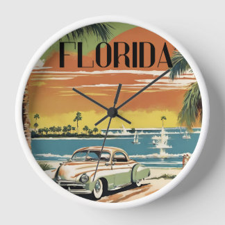 Old Florida Wall Clock