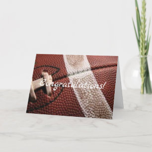 old football congratulations card