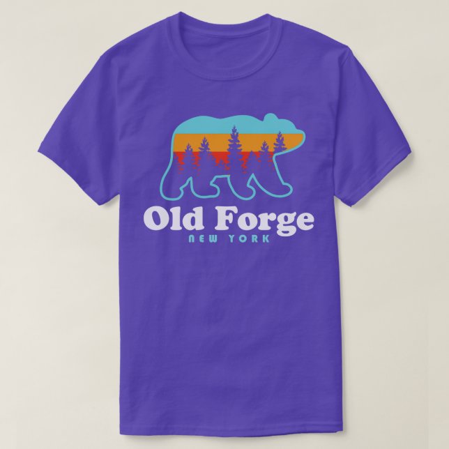 Old Forge NY Adirondacks Bear T-Shirt (Design Front)