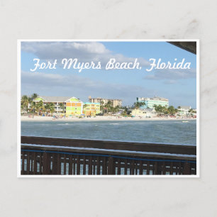 Old Fort Myers Beach, Florida photo from the Pier Postcard