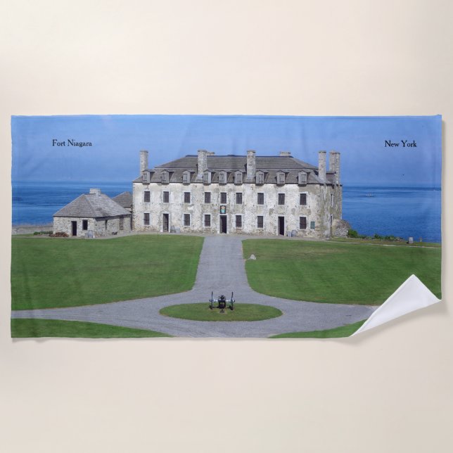 Old Fort Niagara Barracks beach towel (Front)