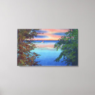 Old Fort Ontario Sunset View of Lake Ontario Canvas Print