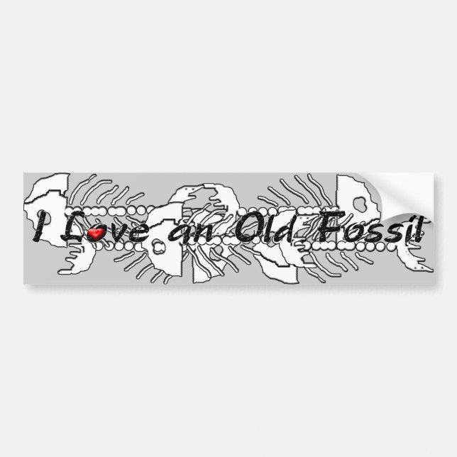 Old Fossil Bumper Sticker (Front)