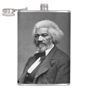 Old Fr3d3rick Bailey Douglas African American Hero Hip Flask