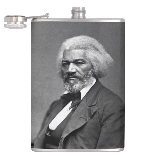 Old Fr3d3rick Bailey Douglas African American Hero Hip Flask (Opened)