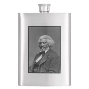 Old Fr3d3rick Bailey Douglas African American Hero Hip Flask
