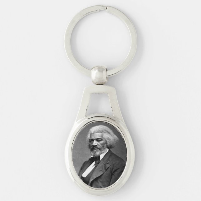 Old Fr3d3rick Bailey Douglas African American Hero Key Ring (Front)