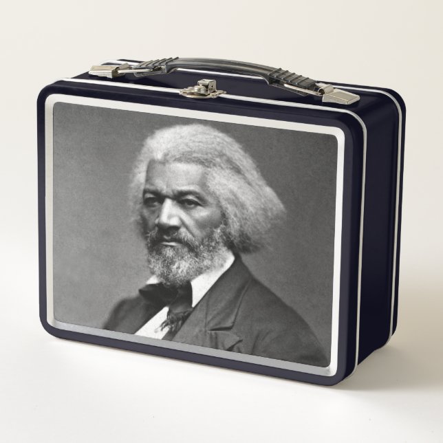 Old Fr3d3rick Bailey Douglas African American Hero Metal Lunch Box (Front)