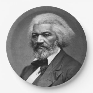 Old Fr3d3rick Bailey Douglas African American Hero Paper Plate