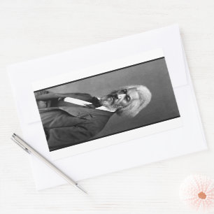 Old Fr3d3rick Bailey Douglas African American Hero Rectangular Sticker