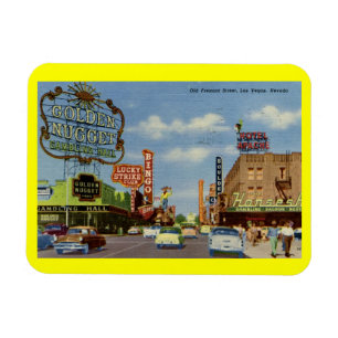 Old Fremont St., Las Vegas Vintage Magnet