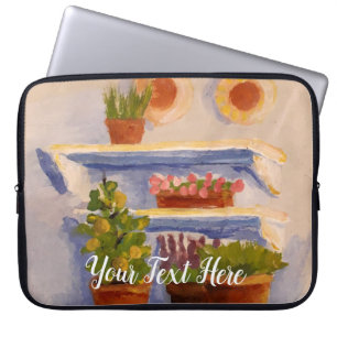 Old French Country Sunny Outdoor Shelves Laptop Sleeve
