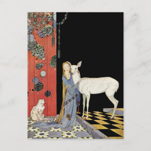 Old French Fairy Tales: Bonne-Biche Postcard