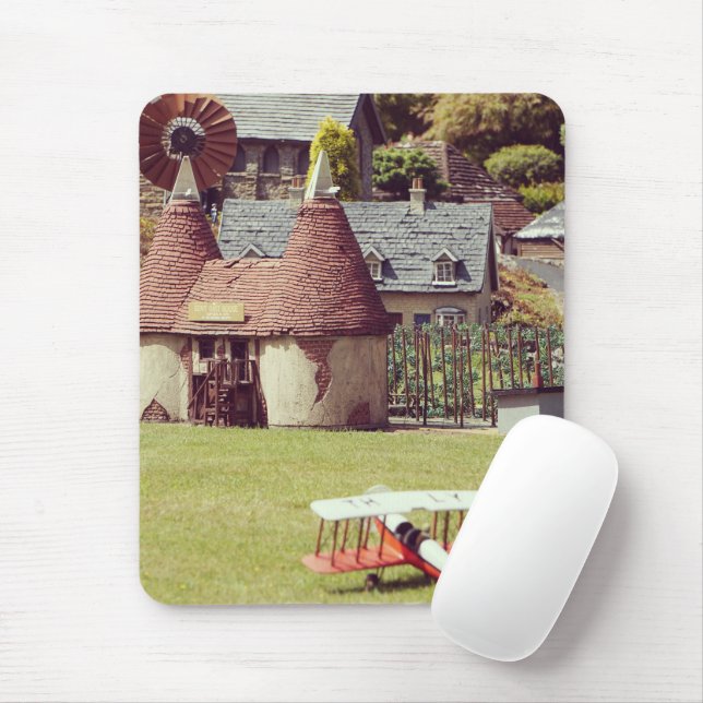 Old French Model Village Mouse Mat (With Mouse)