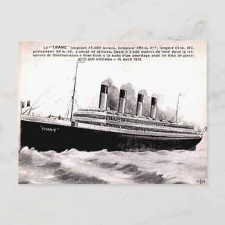 Old French Postcard - Le "Titanic"