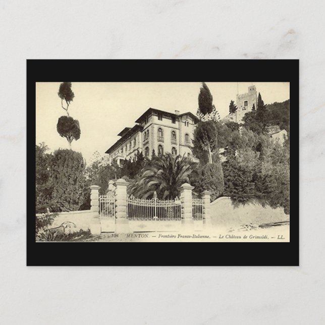 Old French Postcard - Menton (Front)