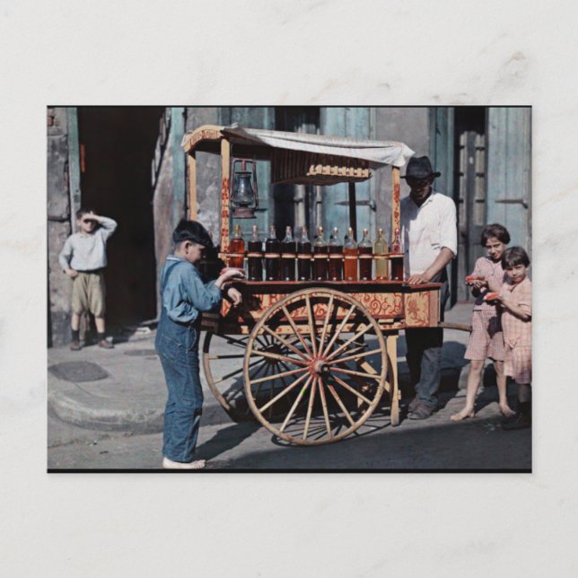 Old French Quarter Cart Postcard (Front)