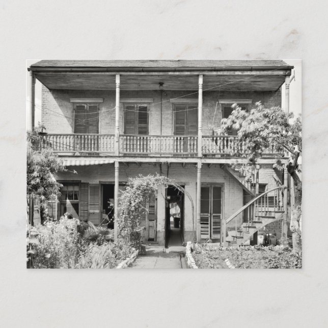 Old French Quarter House Postcard (Front)