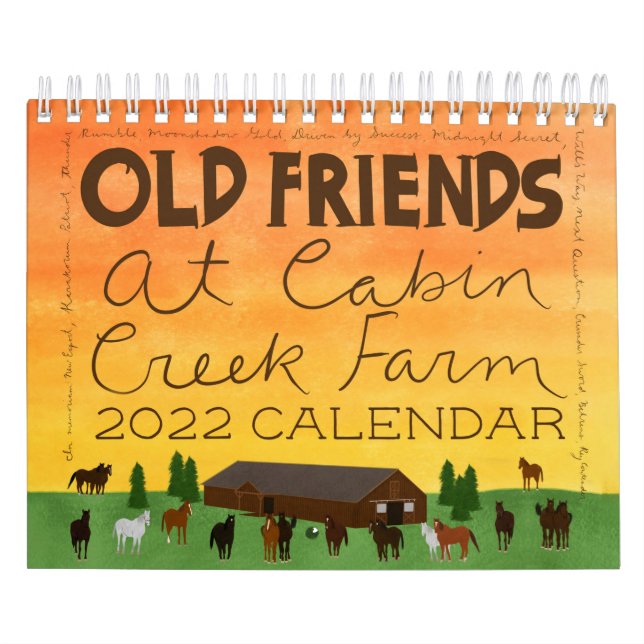 Old Friends at Cabin Creek 2022 Calendar (Cover)