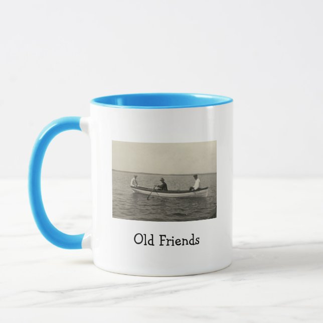 Old Friends Boating Antique Photo Coffee  Mug (Left)