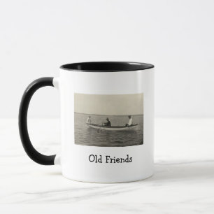 Old Friends Boating Antique Photo Coffee  Mug