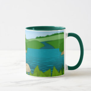 Old frog mug