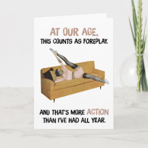 Old Funny Adult Birthday Greeting Card