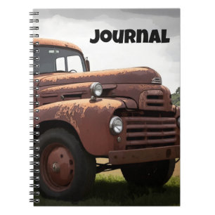 Old Funny Truck Vintage Classic Art Journal