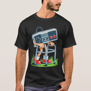 Old Gamer Retro Video Game Old Gamer 80s Funny For T-Shirt