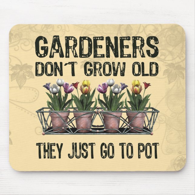 Old Gardeners Mouse Mat (Front)