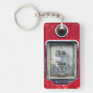 Old Gas Pump Key Ring