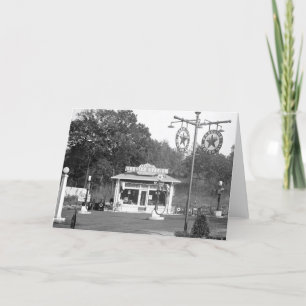 Old gas station, 1925 card