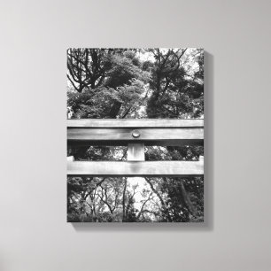 Old gate at Meiji Shrine in Yoyogi Park in Tokyo Canvas Print